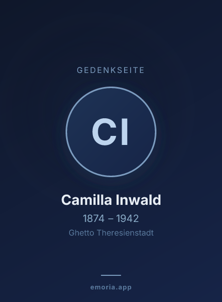 Gedenkportrait von Camilla Inwald