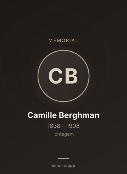Memorial portrait of Camille Berghman