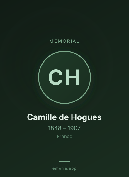 Memorial portrait of Camille de Hogues