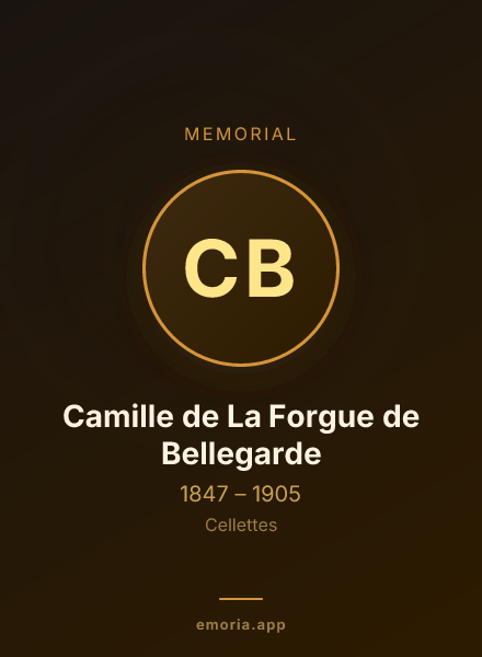 Memorial portrait of Camille de La Forgue de Bellegarde