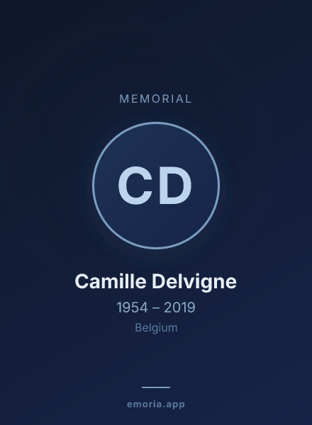 Memorial portrait of Camille Delvigne