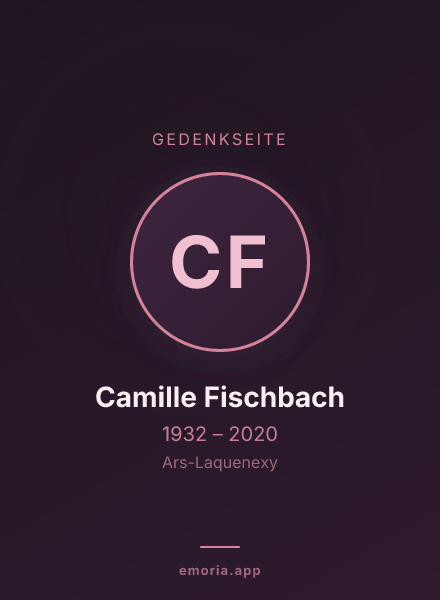 Gedenkportrait von Camille Fischbach