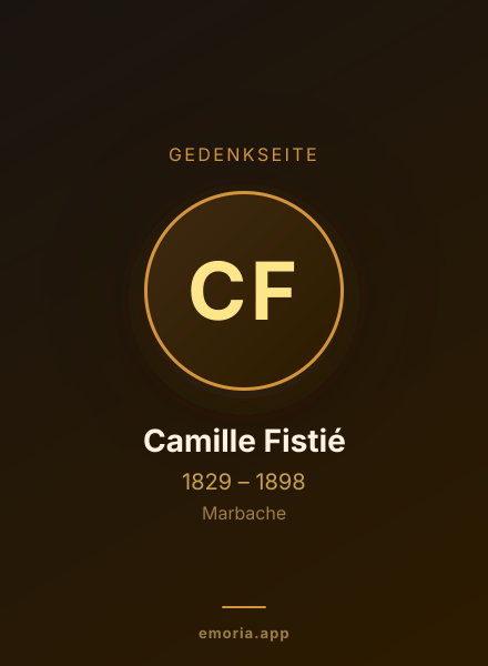 Gedenkportrait von Camille Fistié