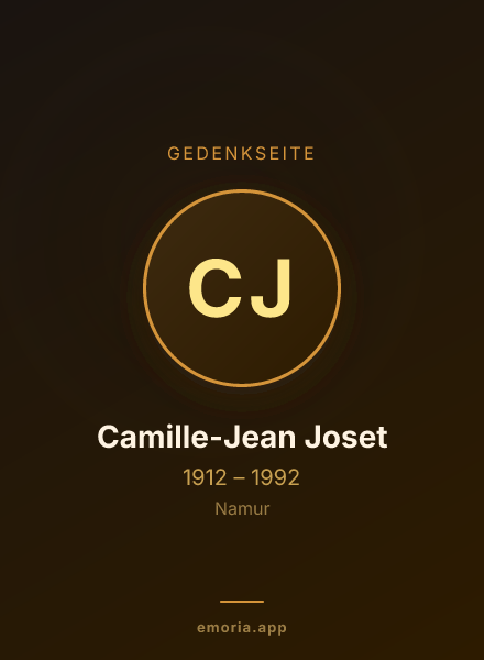 Gedenkportrait von Camille-Jean Joset