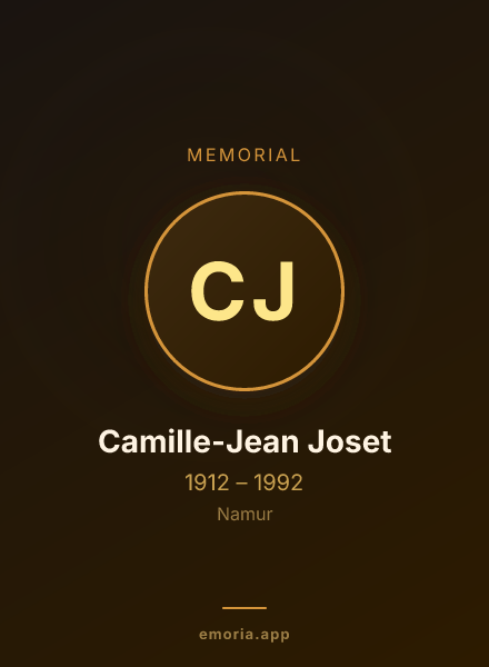 Memorial portrait of Camille-Jean Joset