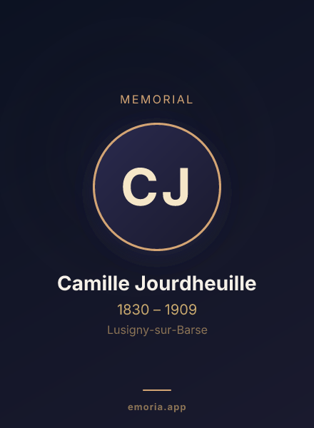 Memorial portrait of Camille Jourdheuille