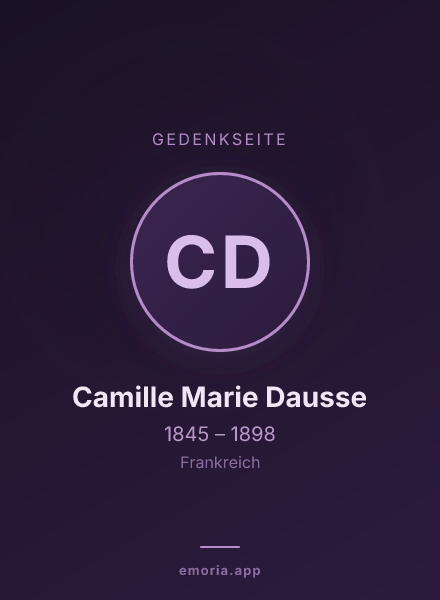 Gedenkportrait von Camille Marie Dausse