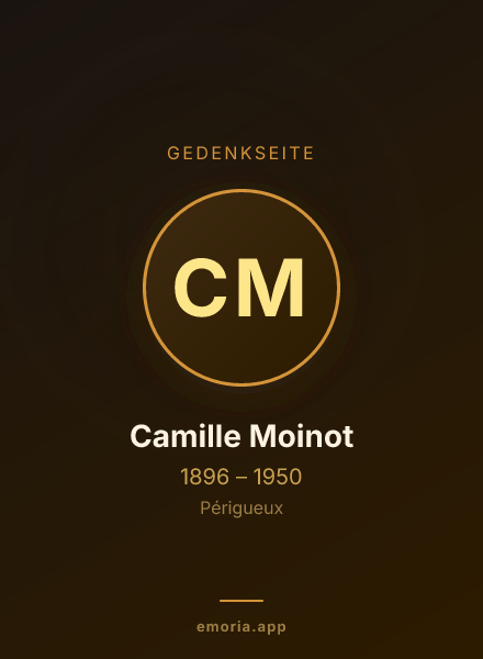 Gedenkportrait von Camille Moinot