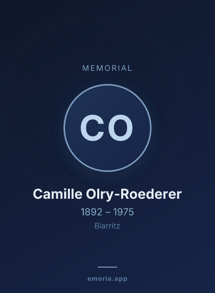 Memorial portrait of Camille Olry-Roederer