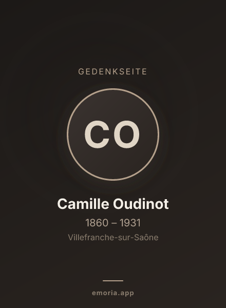 Gedenkportrait von Camille Oudinot