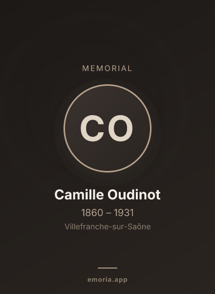 Memorial portrait of Camille Oudinot