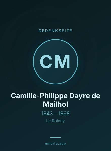 Gedenkportrait von Camille-Philippe Dayre de Mailhol