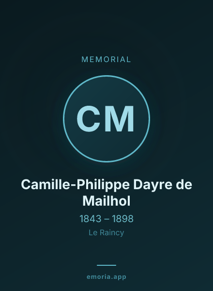 Memorial portrait of Camille-Philippe Dayre de Mailhol
