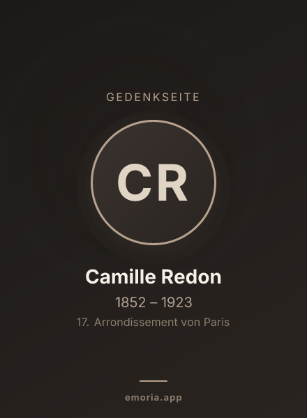 Gedenkportrait von Camille Redon