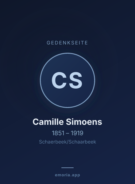 Gedenkportrait von Camille Simoens