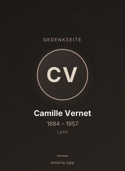 Gedenkportrait von Camille Vernet