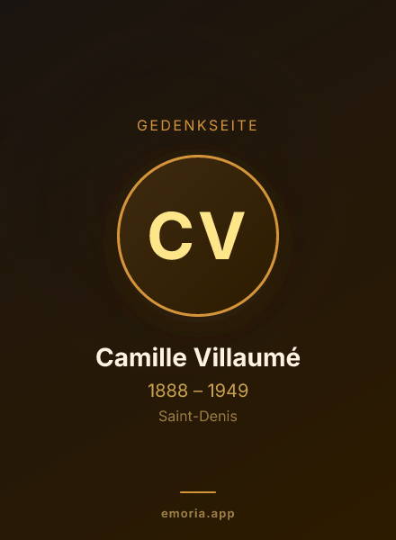 Gedenkportrait von Camille Villaumé