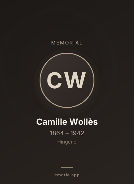 Memorial portrait of Camille Wollès