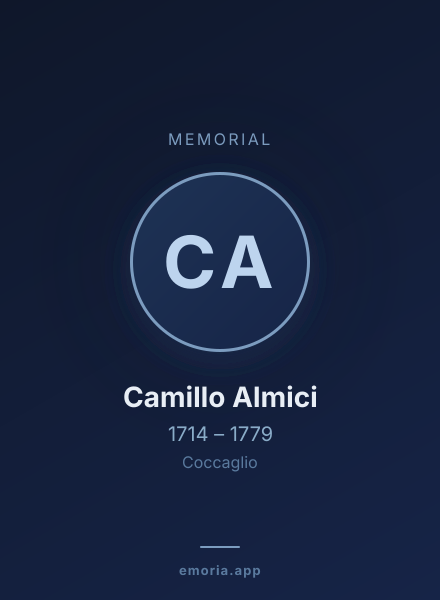 Memorial portrait of Camillo Almici