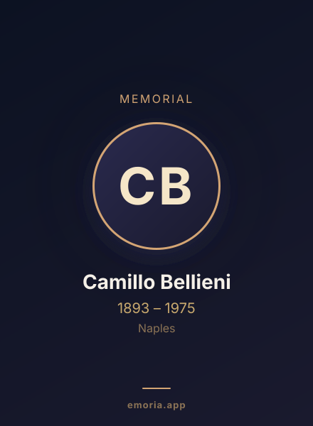 Memorial portrait of Camillo Bellieni