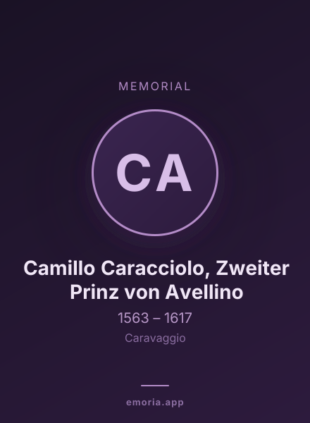 Memorial portrait of Camillo Caracciolo, Zweiter Prinz von Avellino