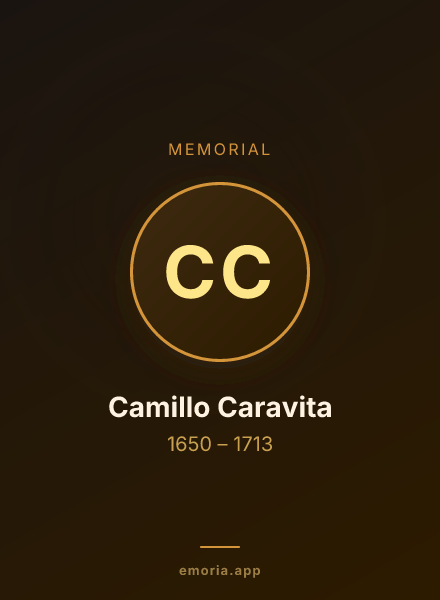 Memorial portrait of Camillo Caravita
