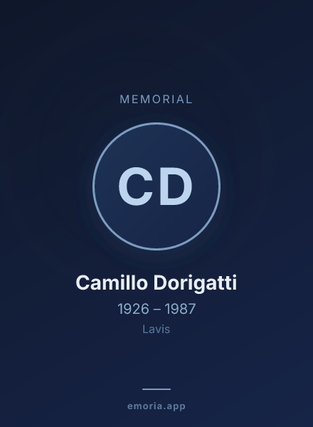 Memorial portrait of Camillo Dorigatti