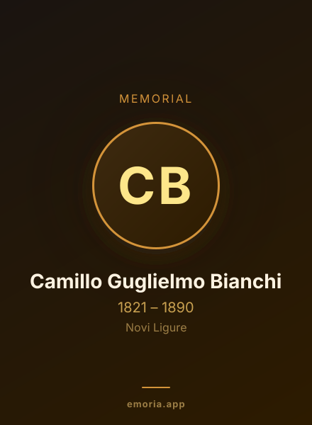 Memorial portrait of Camillo Guglielmo Bianchi
