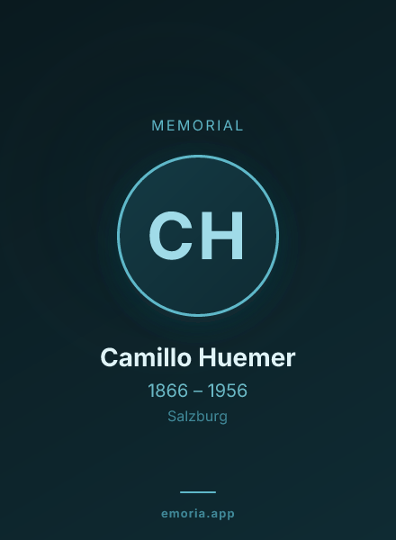 Memorial portrait of Camillo Huemer