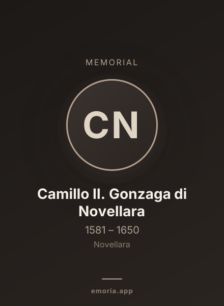 Memorial portrait of Camillo II. Gonzaga di Novellara