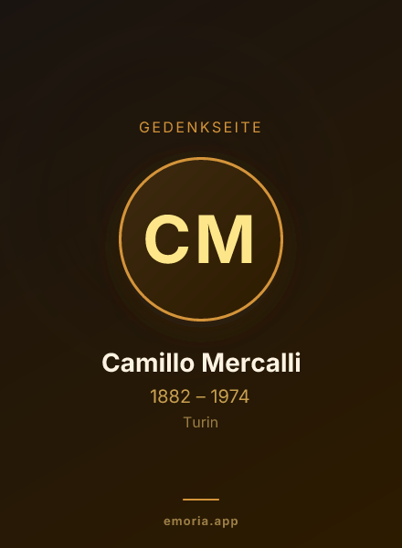 Gedenkportrait von Camillo Mercalli