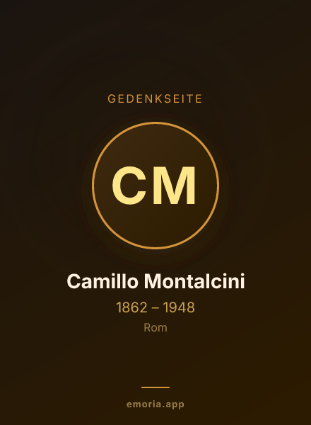 Gedenkportrait von Camillo Montalcini