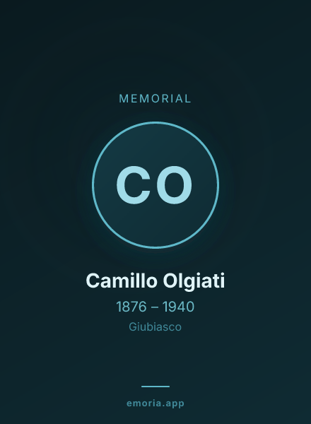 Memorial portrait of Camillo Olgiati