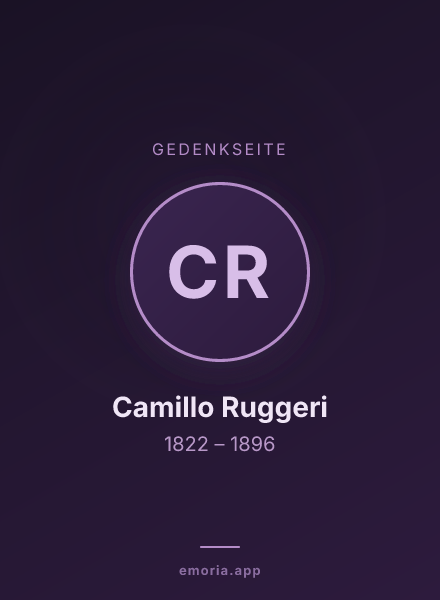 Gedenkportrait von Camillo Ruggeri