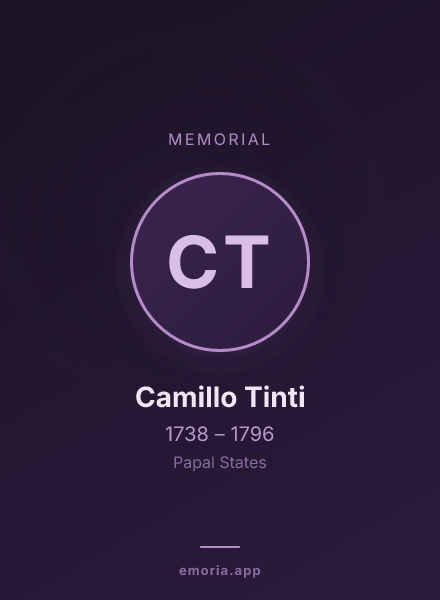 Memorial portrait of Camillo Tinti