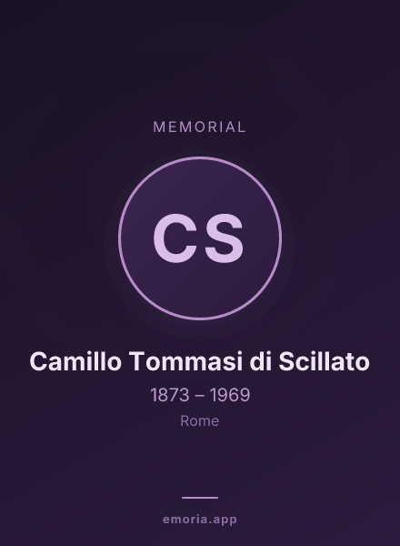Memorial portrait of Camillo Tommasi di Scillato