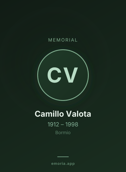 Memorial portrait of Camillo Valota