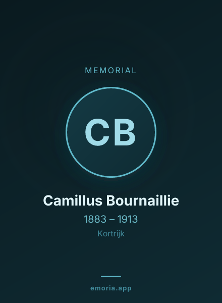 Memorial portrait of Camillus Bournaillie