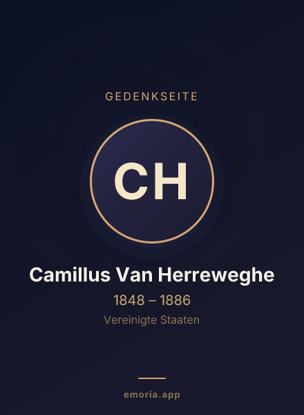 Gedenkportrait von Camillus Van Herreweghe