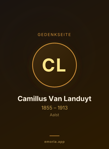 Gedenkportrait von Camillus Van Landuyt