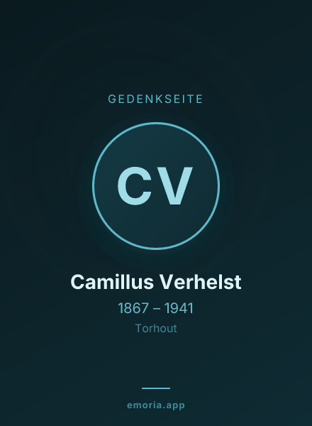 Gedenkportrait von Camillus Verhelst