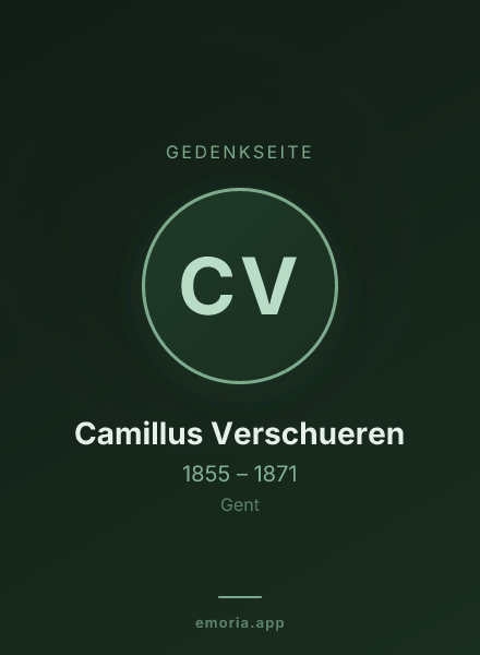Gedenkportrait von Camillus Verschueren