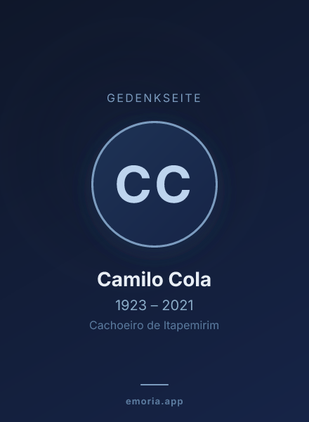 Gedenkportrait von Camilo Cola