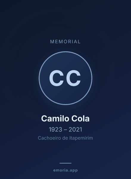 Memorial portrait of Camilo Cola