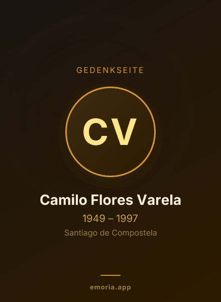 Gedenkportrait von Camilo Flores Varela