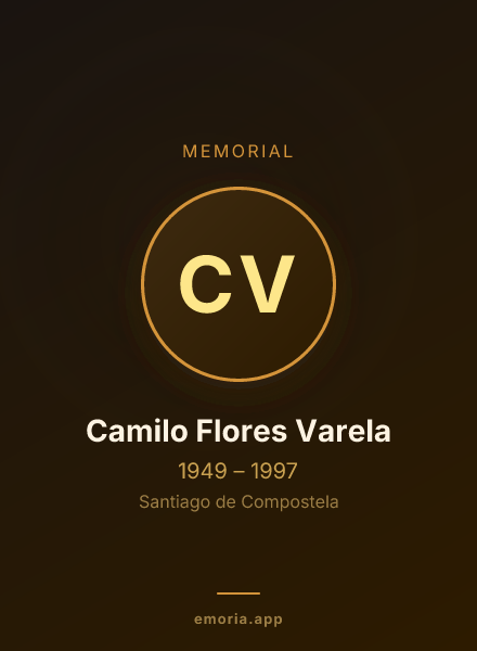 Memorial portrait of Camilo Flores Varela