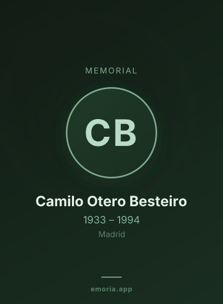 Memorial portrait of Camilo Otero Besteiro