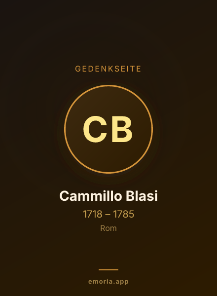 Gedenkportrait von Cammillo Blasi