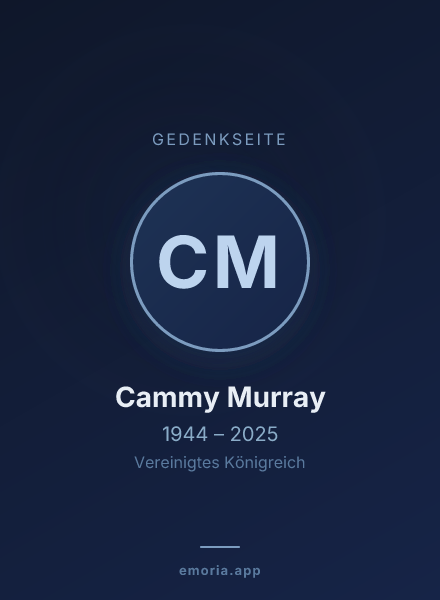 Gedenkportrait von Cammy Murray