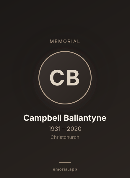 Memorial portrait of Campbell Ballantyne